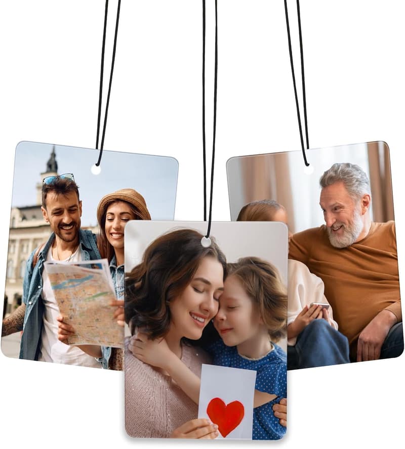Personalized Double-Sided Photo Air Fresheners for Car Decor