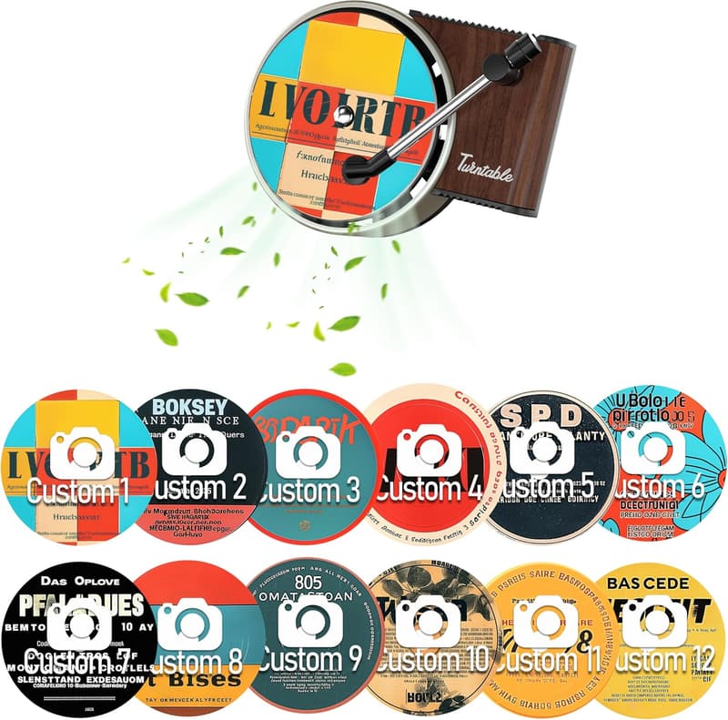 Customizable Music Album Car Air Freshener Clip for Music Lovers