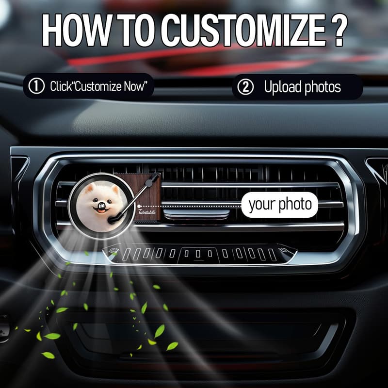 Custom Double-Sided Vinyl Car Air Fresheners - 6pcs