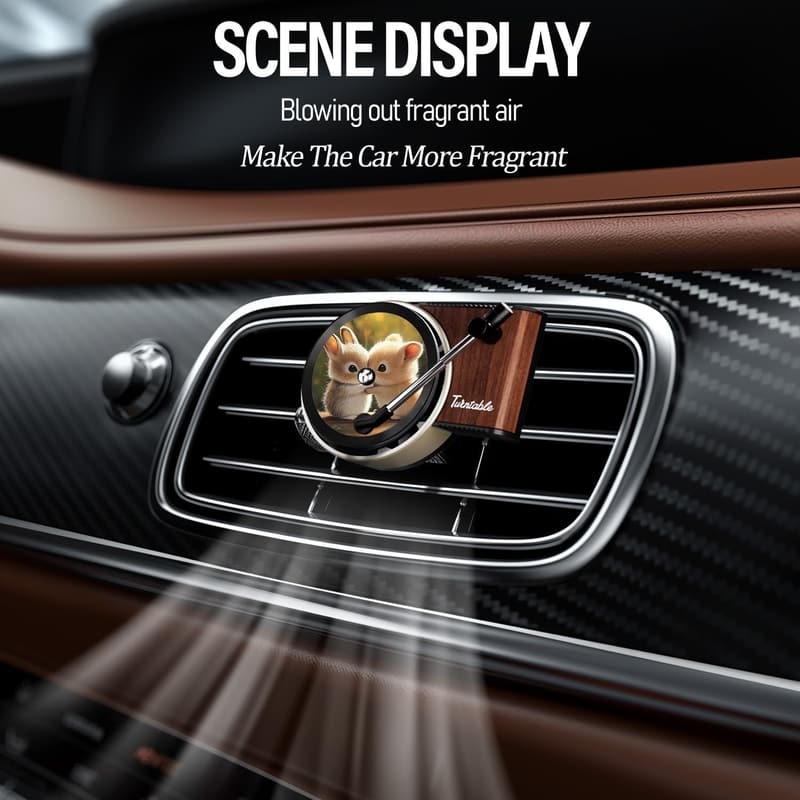 Custom Double-Sided Vinyl Car Air Fresheners - 6pcs