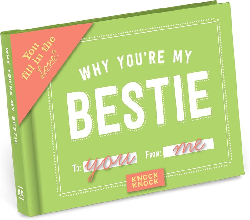 Best Friend Fill-in-the-Blank Journal Gift, 4.5 x 3.25-Inches