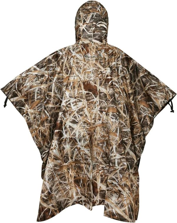 Hooded Waterproof Camouflage Poncho for Hunting and Camping