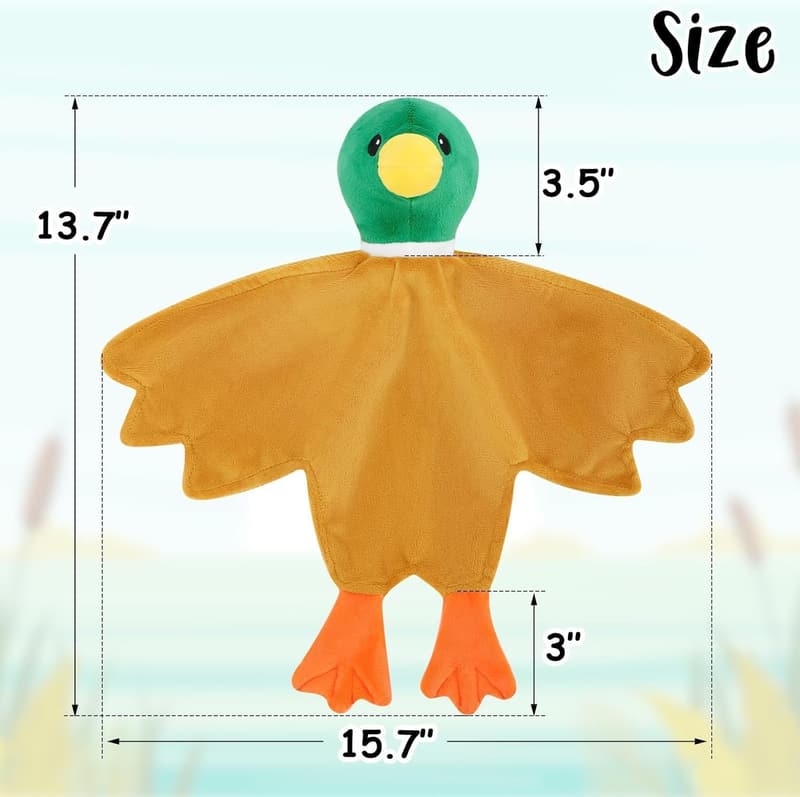 Mallard Duck Plush Security Blanket - Unisex Baby Gift