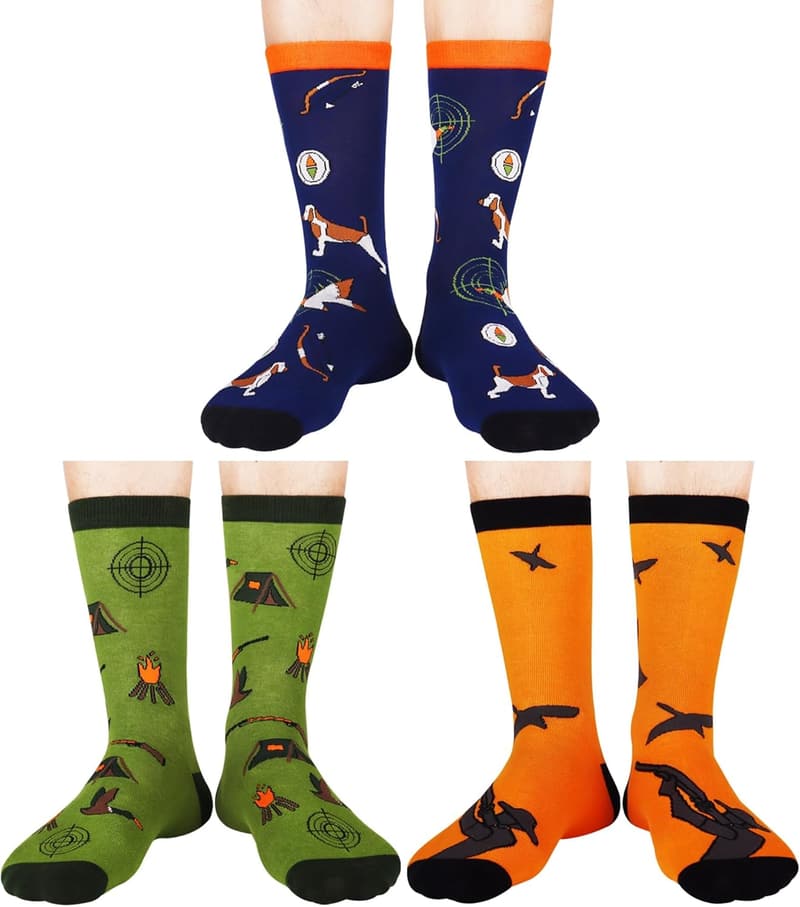 Funky Dress Crew Socks for Men - Great Gift for Dad or Grandpa