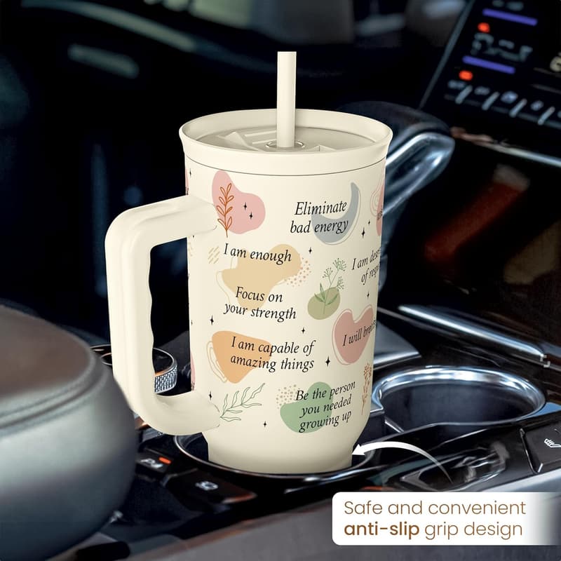 Inspirational 40oz Stainless Steel Tumbler for Women