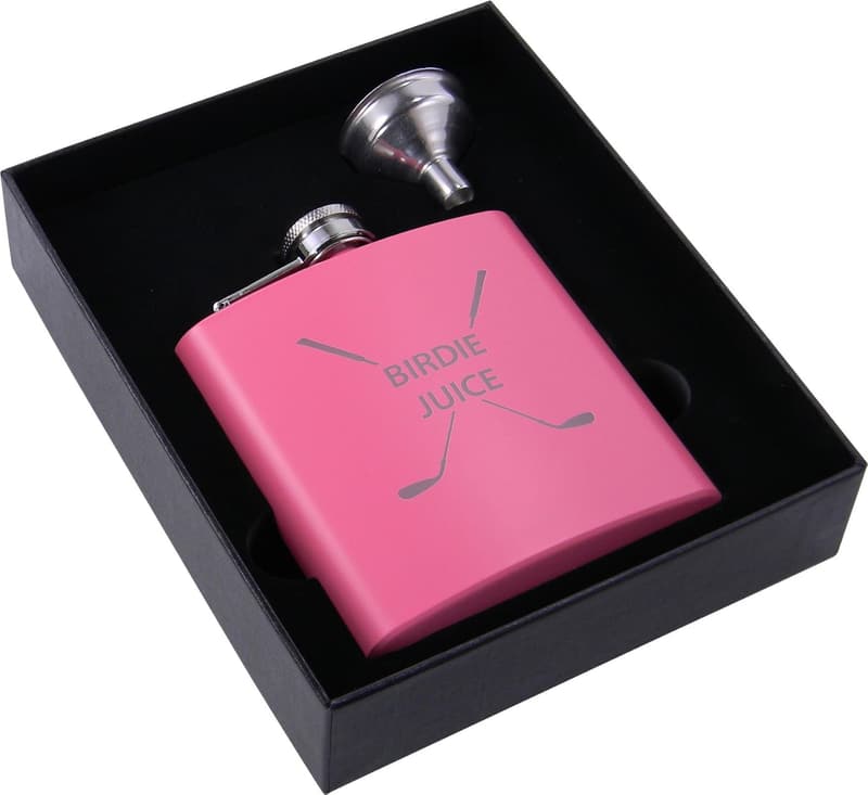 Golf Birdie Juice Flask Set - Perfect Gift for Golfers (Pink)