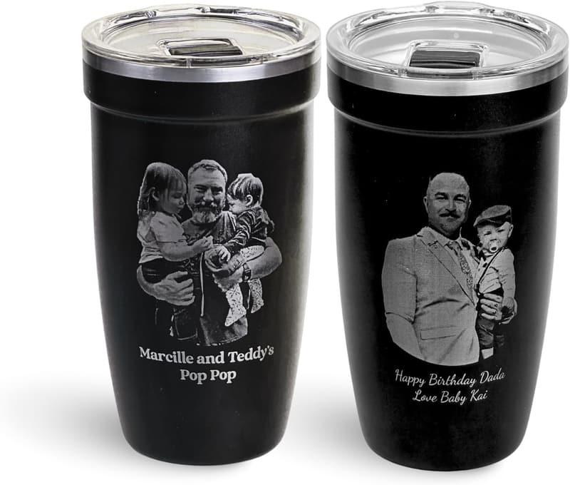 Personalized 16 oz. Stainless Steel Tumbler with Slide Lid
