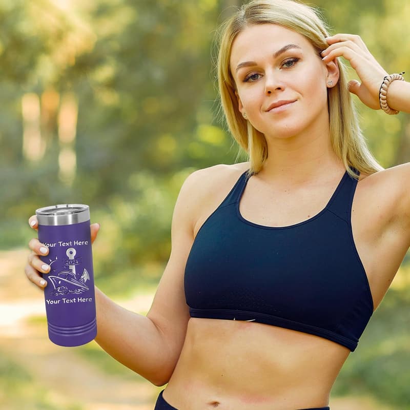 Personalized Stainless Steel Tumbler - 22 oz Vacuum Insulated