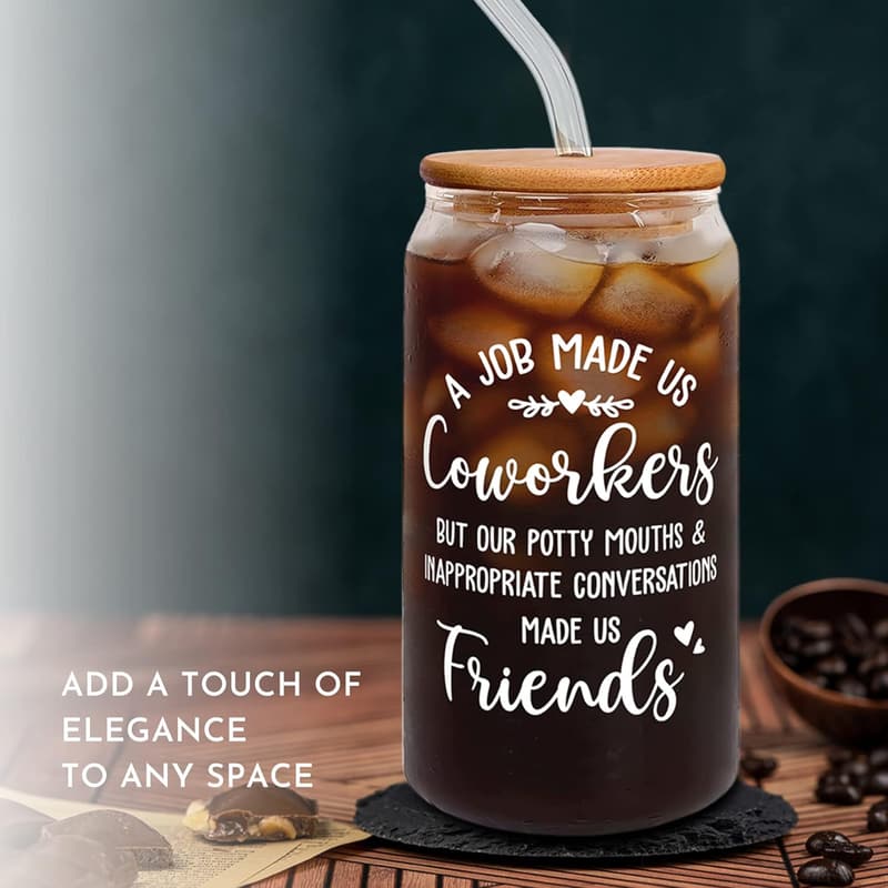 Thank You Christmas Gift - 16 Oz Can Glass for Friends