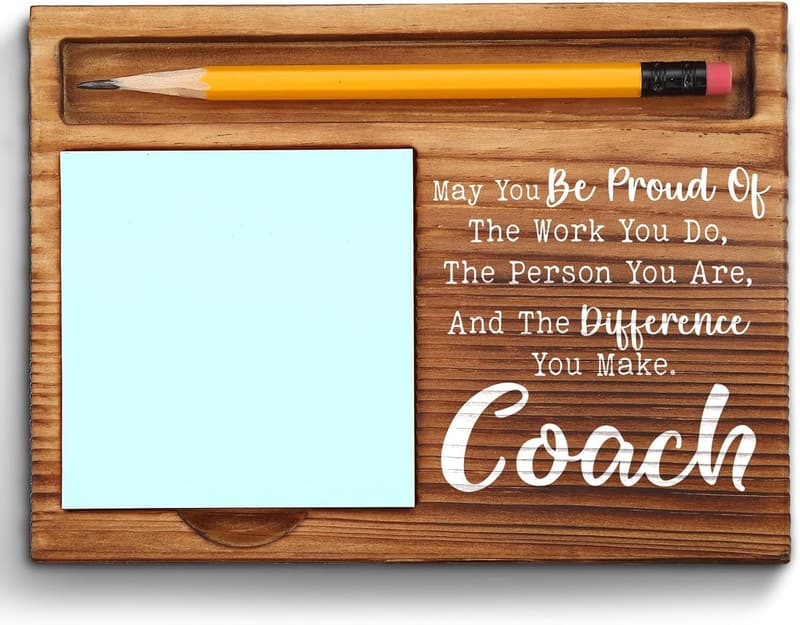 Coach Appreciation Gifts - Self-Stick Note Pad Holder