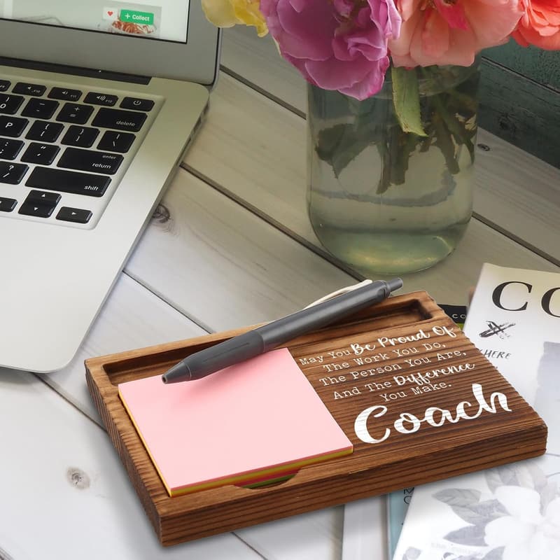 Coach Appreciation Gifts - Self-Stick Note Pad Holder