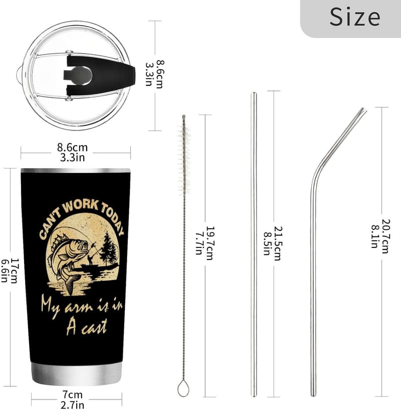 Fishing Gift 20oz Tumbler for Dad, Husband, or Boyfriend