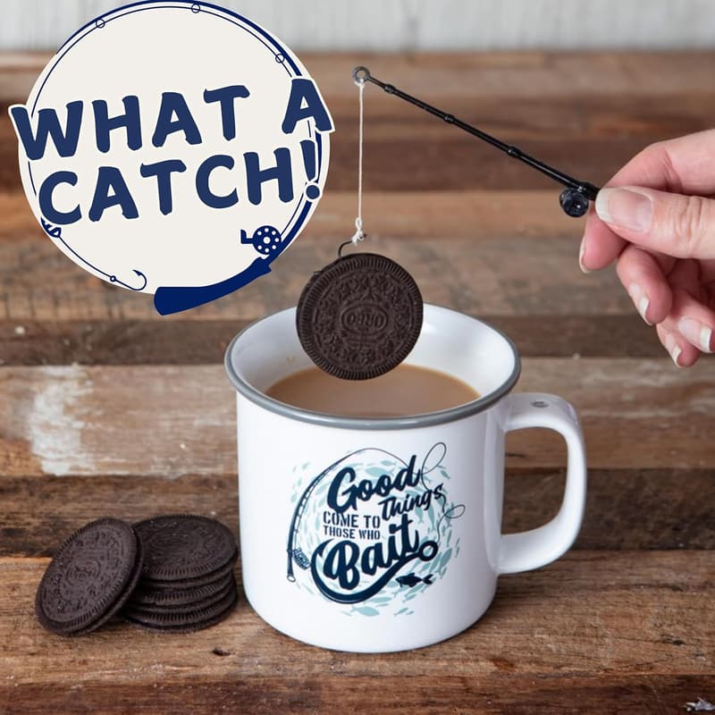 Funny Fishing Mug with Joke Rod - Gifts for Men
