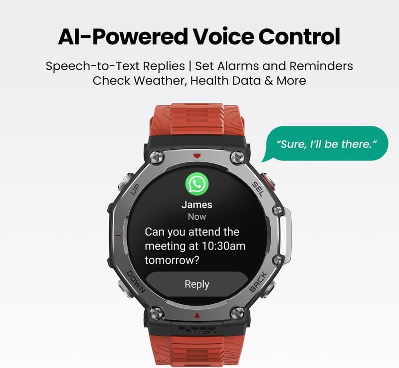 Amazfit T-Rex 3 Military Smartwatch with GPS, AI & 170 Sports Modes