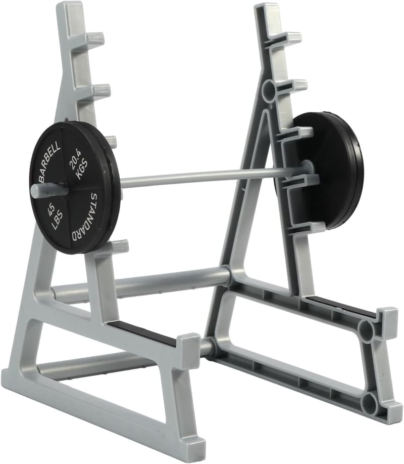 Gym-Themed Barbell Rack Pen Holder for Fitness Enthusiasts