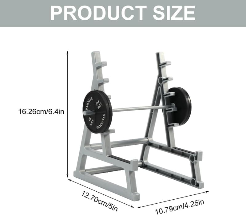 Gym-Themed Barbell Rack Pen Holder for Fitness Enthusiasts