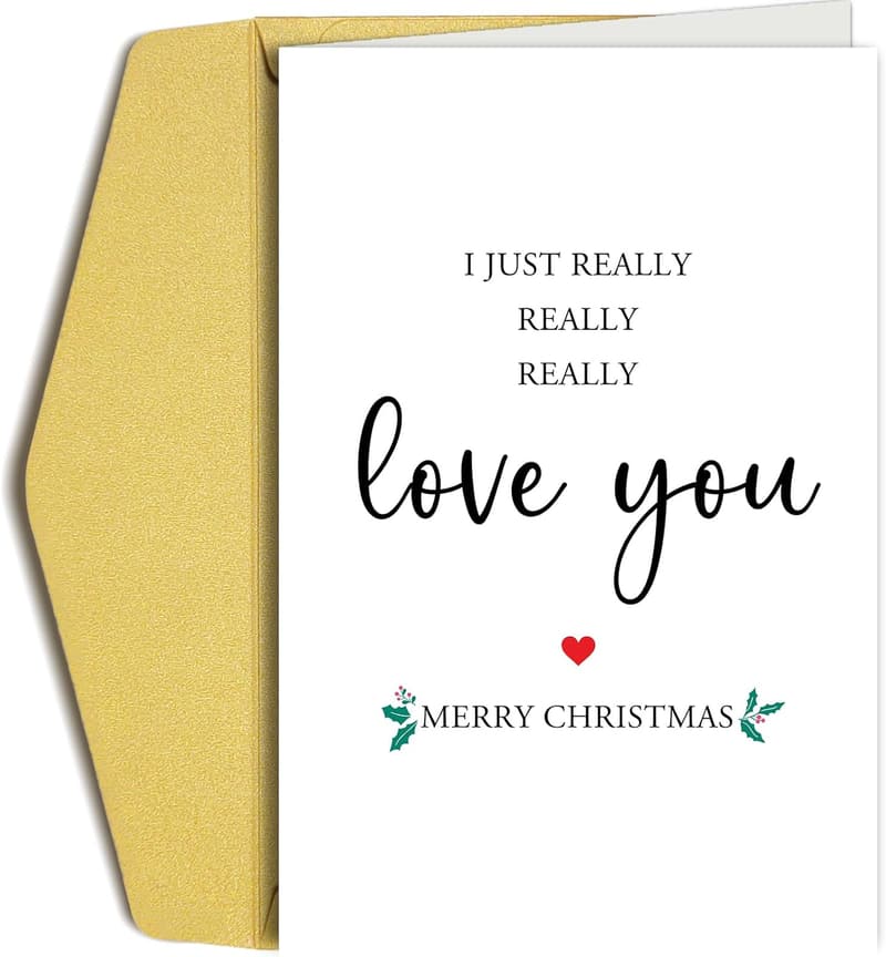 Heartfelt Christmas Card for Couples – 