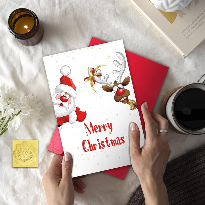 Funny Christmas Card for Kids & Boyfriends - Santa Design