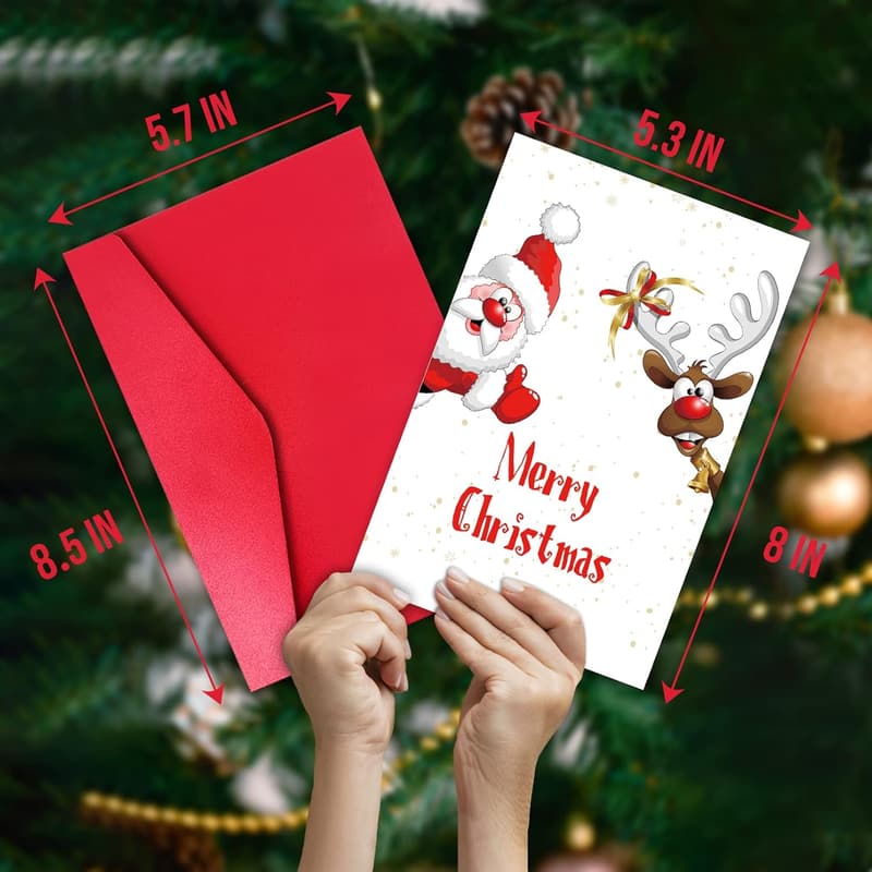 Funny Christmas Card for Kids & Boyfriends - Santa Design