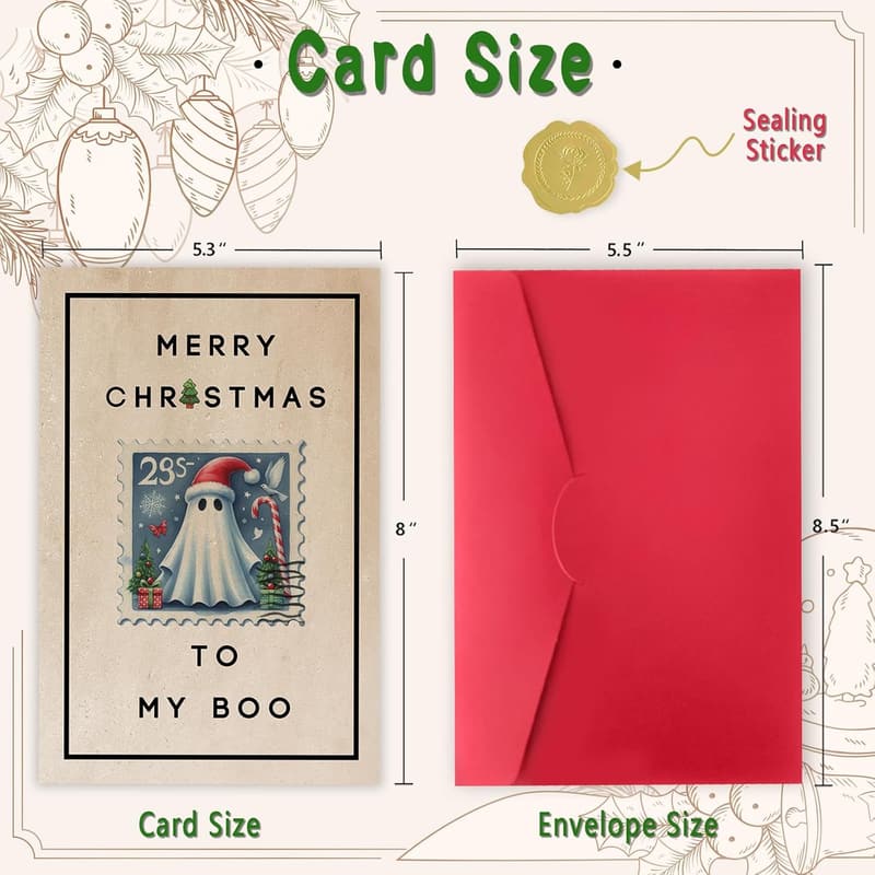 Merry Christmas Card for Couples - Happy Holiday Wishes