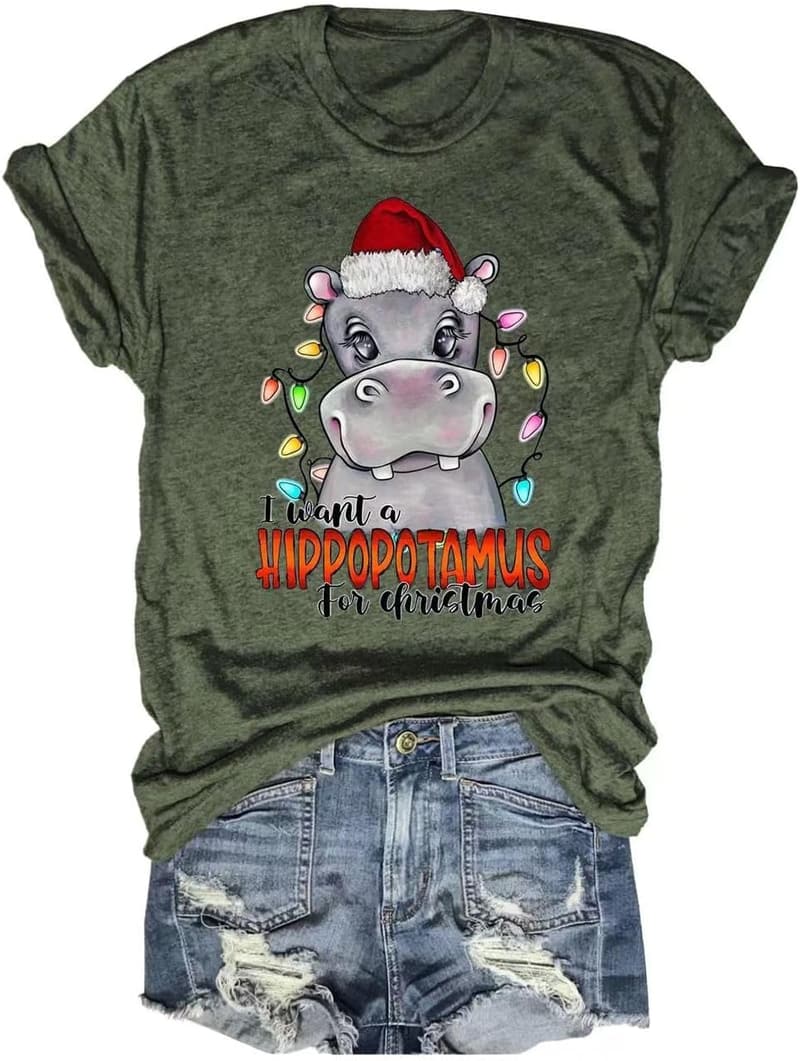 Giraffe Print Women's Summer Graphic T-Shirt