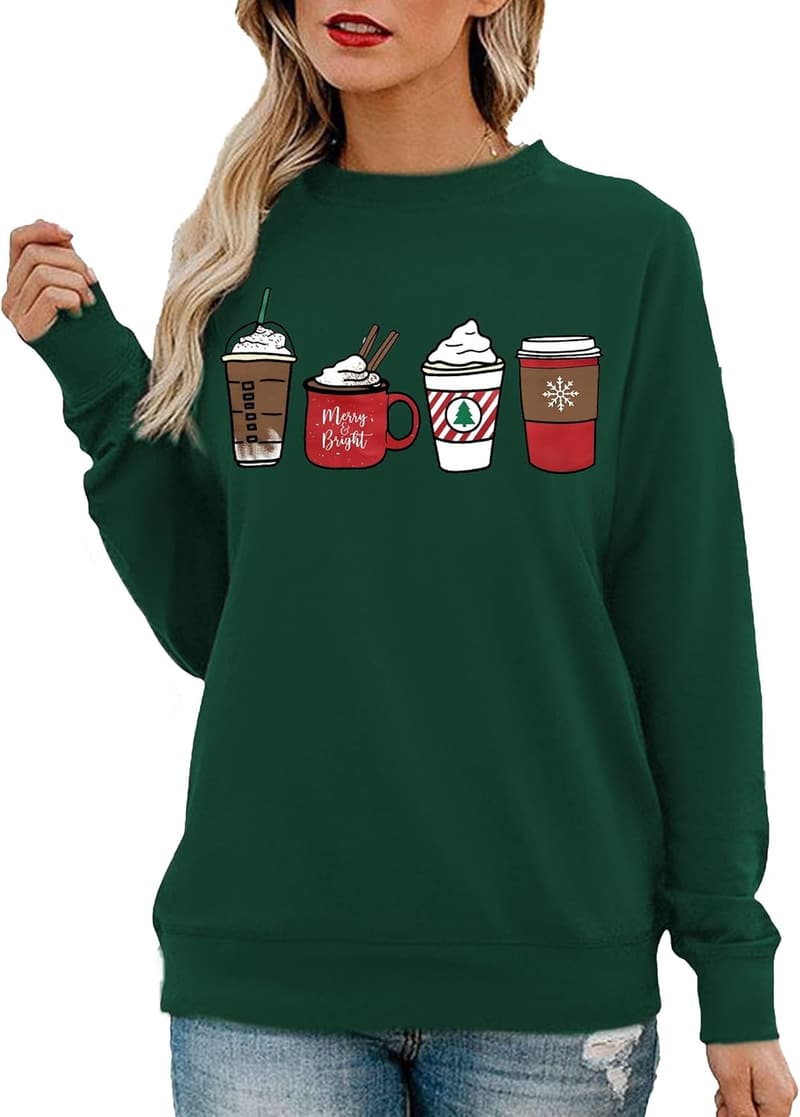 Merry & Bright Women's Ugly Christmas Sweatshirt