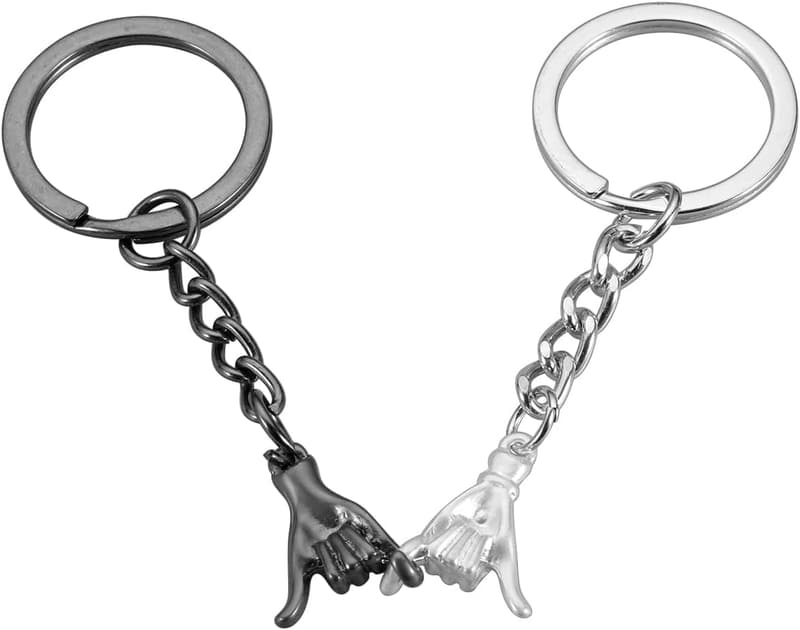Matching Keychains for Couples - Pinky Promise Gift