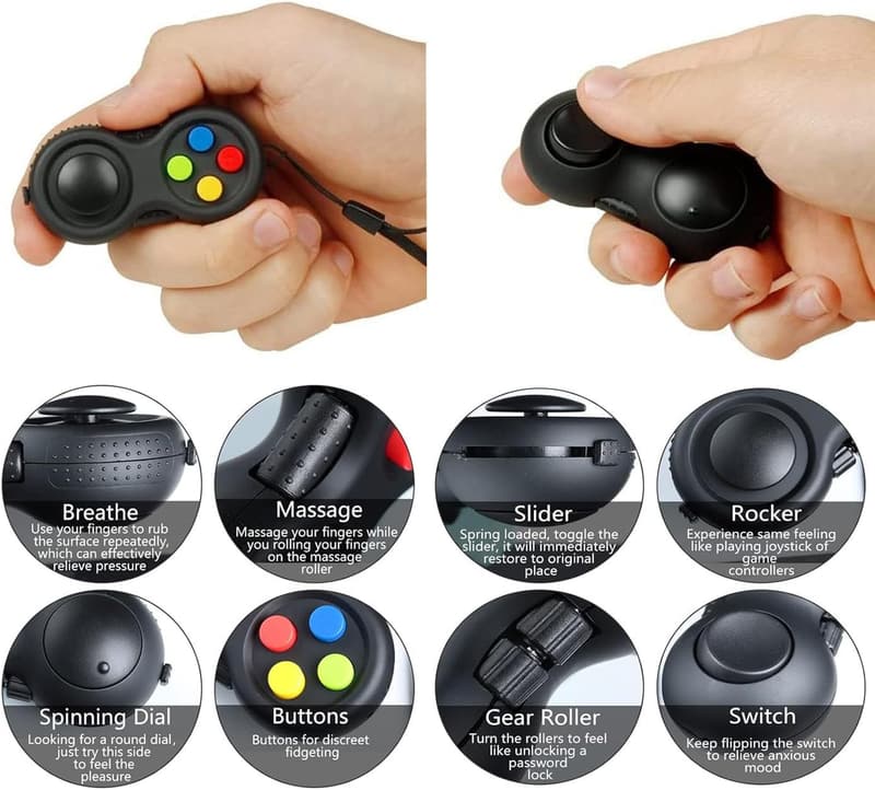 Fidget Toy Set for Stress Relief – 7 PCS for Adults & Kids