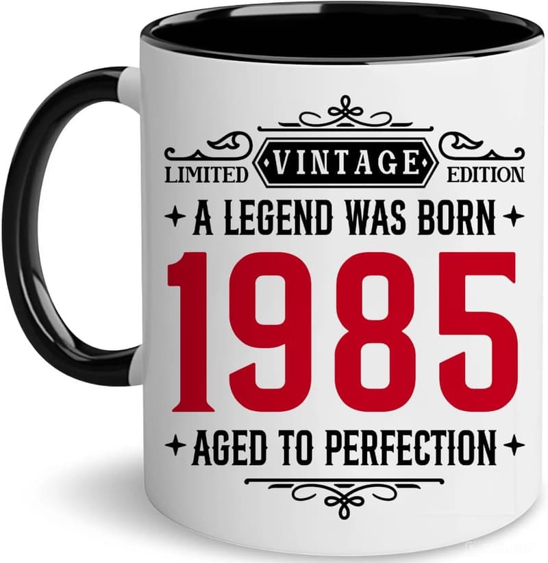 40th Birthday Vintage 1985 Mug for Men and Women