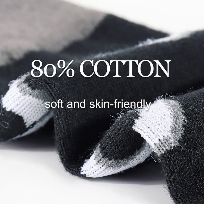 Men's Birthday Gift: Black Crew Cotton Socks (30th-70th)