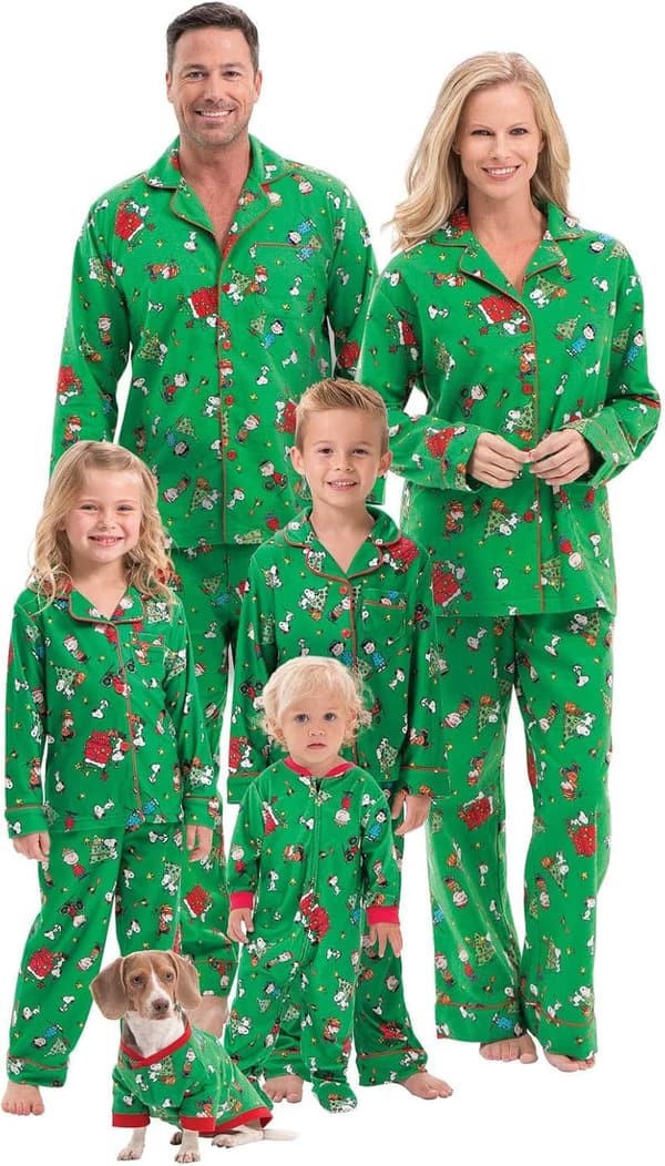 Family Christmas Pajamas - Charlie Brown Design
