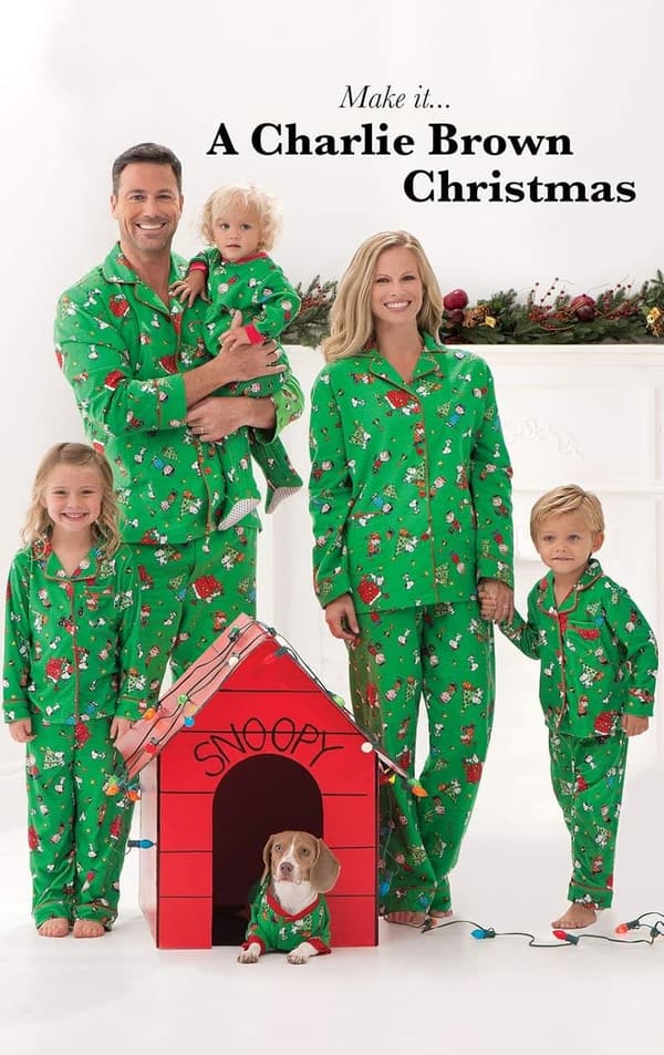 Family Christmas Pajamas - Charlie Brown Design