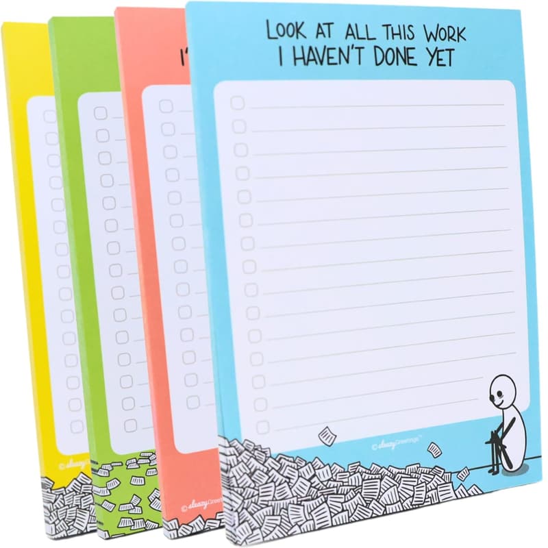 Funny To-Do List Notepad - Sarcastic Memo Pad for Women
