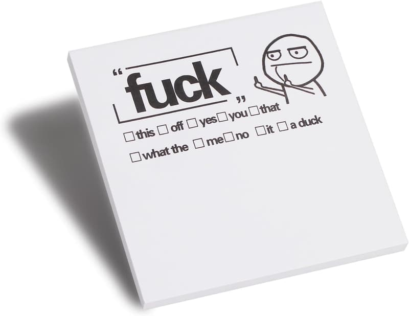 Funny Sticky Note Set with 100 Stickers