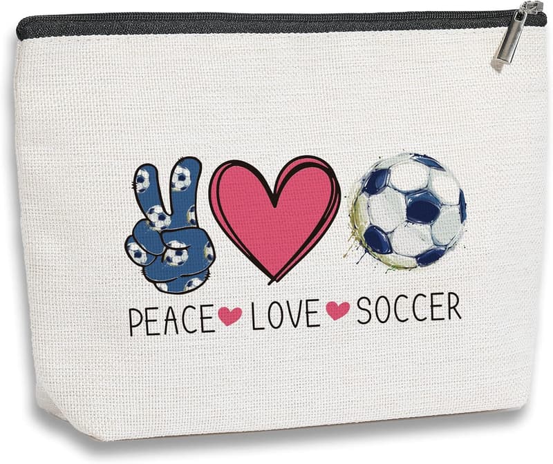 Soccer Cosmetic Bag - Perfect Gift for Football Fans
