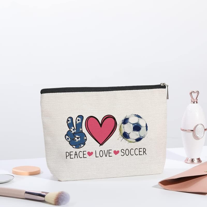 Soccer Cosmetic Bag - Perfect Gift for Football Fans