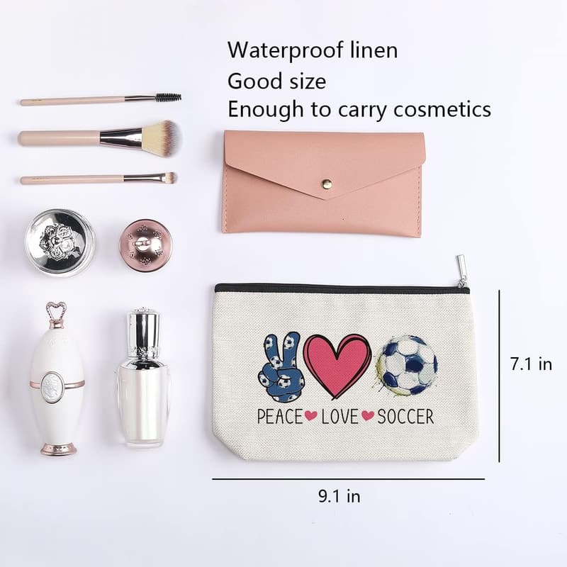 Soccer Cosmetic Bag - Perfect Gift for Football Fans
