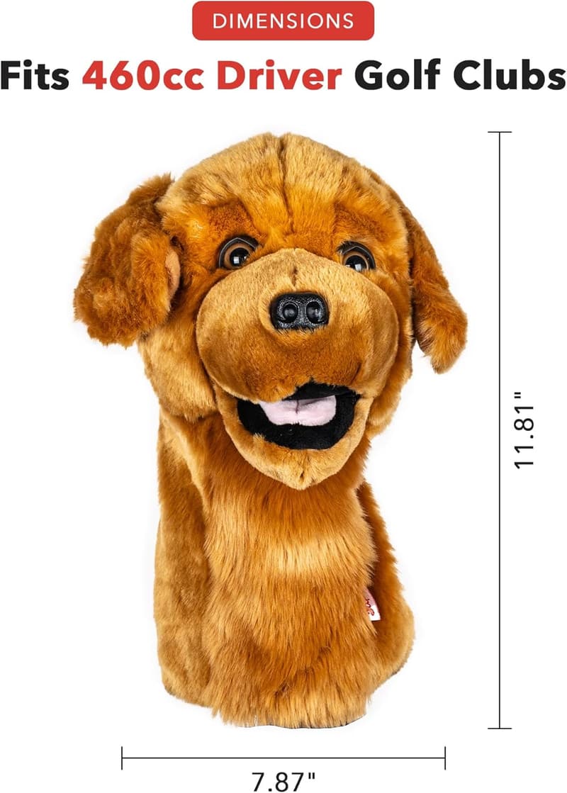 Golden Retriever Driver Headcover - Premium Golf Club Cover