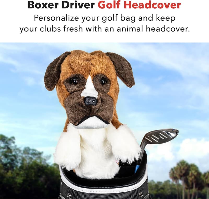 Funny Boxer Driver Headcover | Premium Golf Club Protection