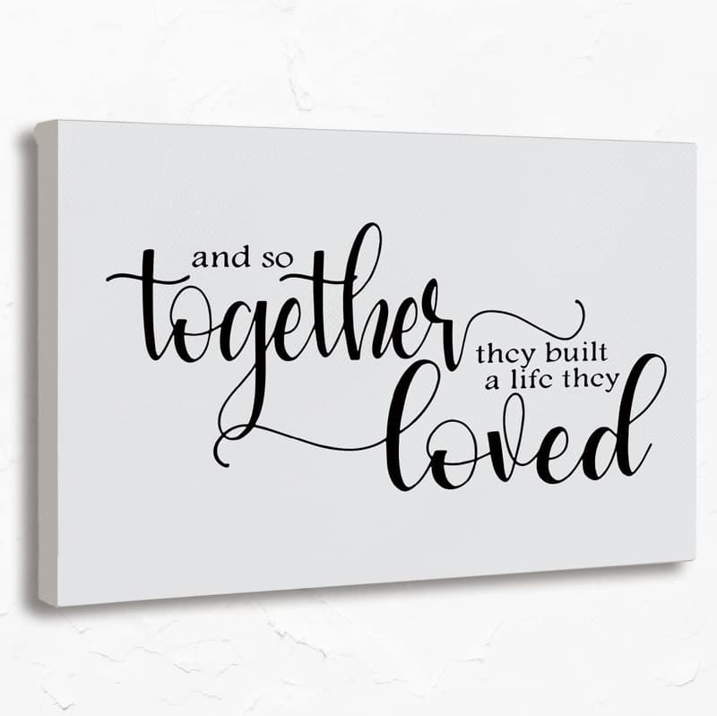 Engagement Anniversary Canvas Art Print – 11x14 Inches
