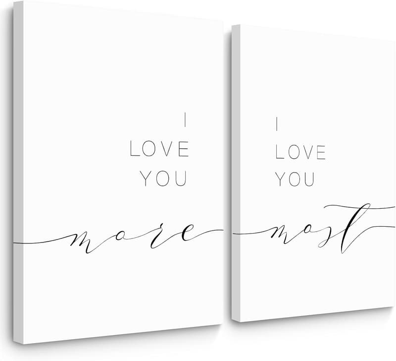Romantic Canvas Wall Art for Couples - 