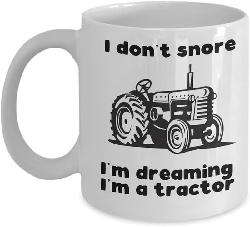 Funny Vintage Tractor Coffee Mug for Farmers and Ranchers