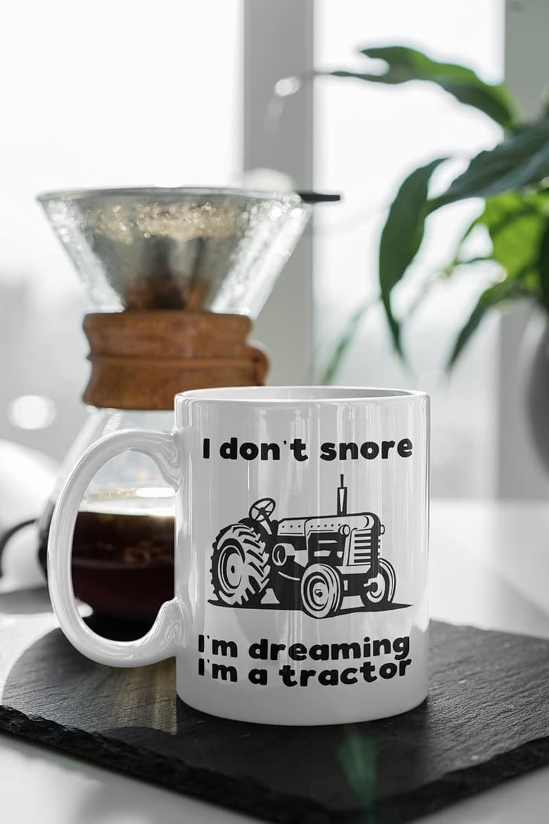 Funny Vintage Tractor Coffee Mug for Farmers and Ranchers