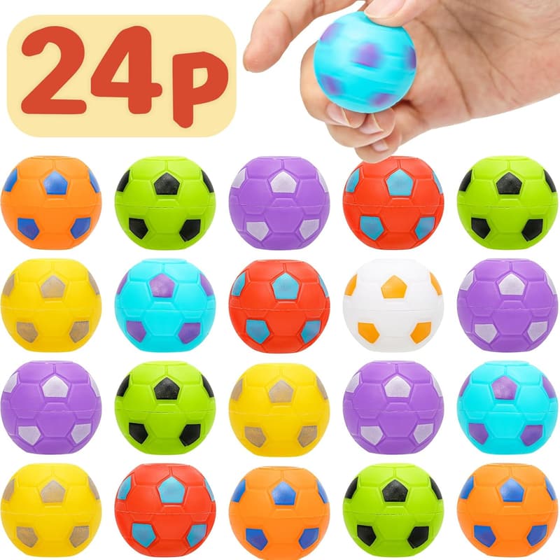 Soccer Party Favors: Mini Fidget Spinners for Kids