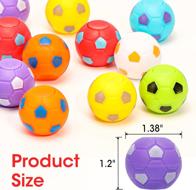 Soccer Party Favors: Mini Fidget Spinners for Kids