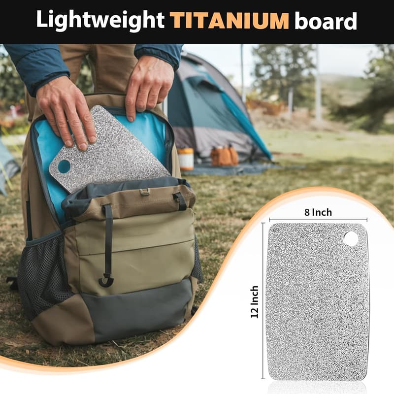 EPA-Certified Double-Sided Pure Titanium Cutting Board