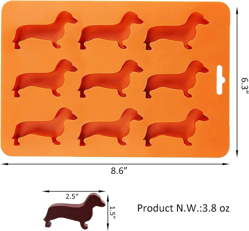 Dachshund Silicone Ice Cube Molds and Tray