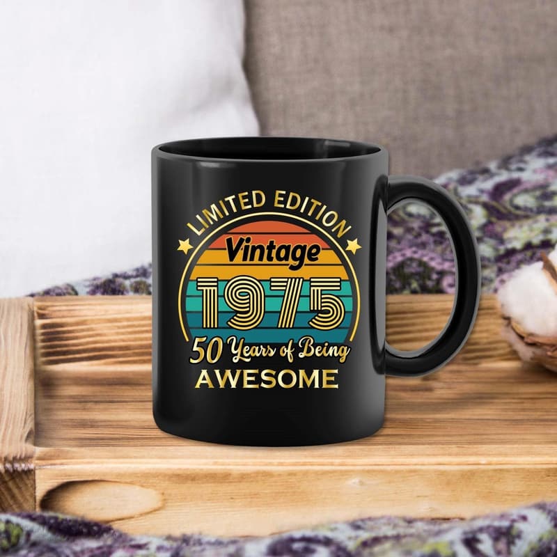 50th Birthday Coffee Mug Gift for Him or Her