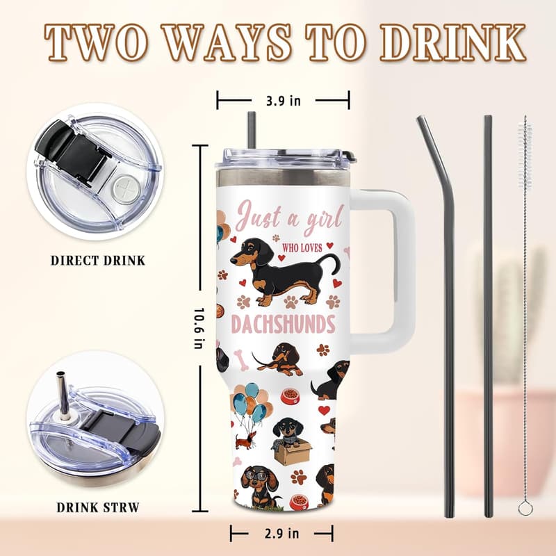 Mother's Day 40 Oz Tumbler for Dog Lovers