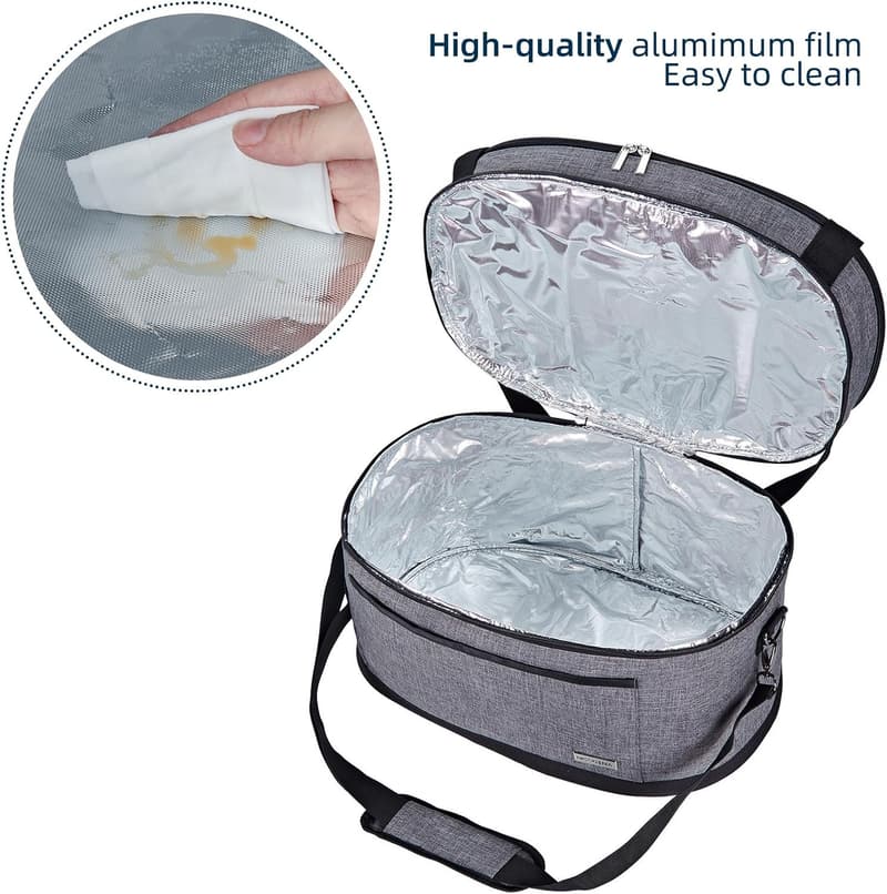 Insulated Slow Cooker Carrier for 6-8 Quart Crock Pots